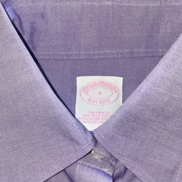 Brooks Brother mens long sleeve shirt size 4 - Picture 3 of 5